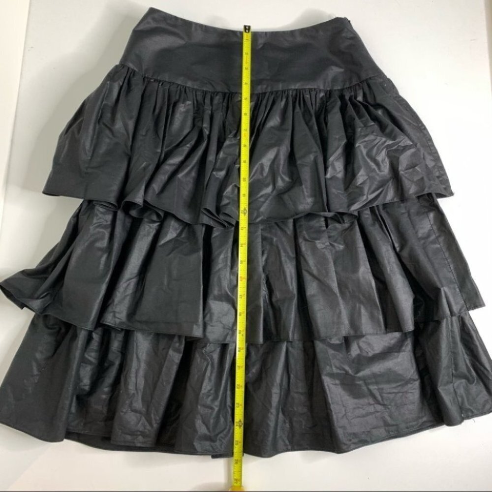 Vintage pat mcdonagh Black Ruffled Skirt - Picture 7 of 8